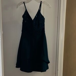 Speechless Emerald Green Sequin Dress